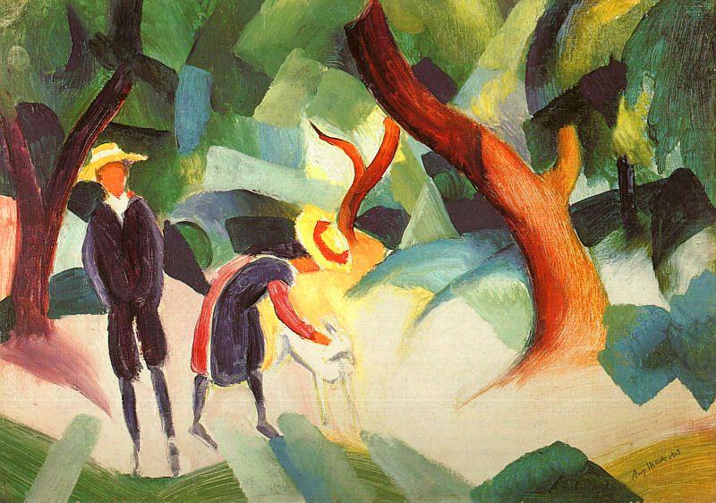 Children with Goat, August Macke